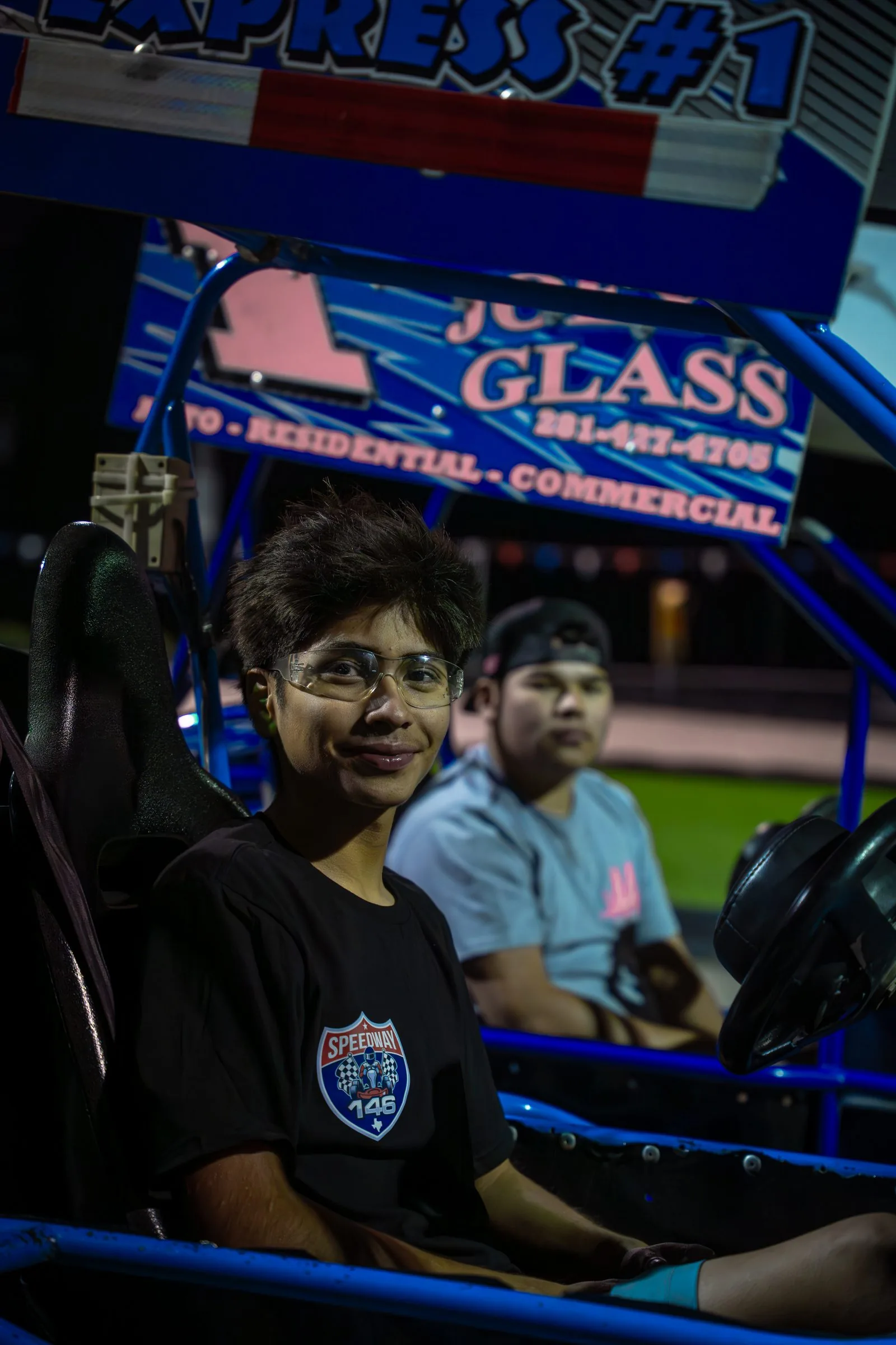 Kids enjoying the track